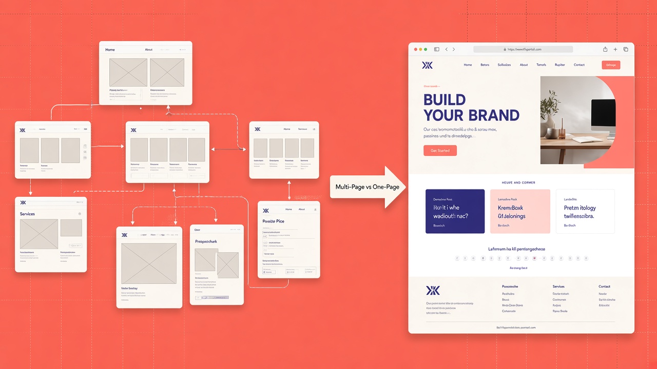 Sito multi pagina vs one-page: quando scegliere