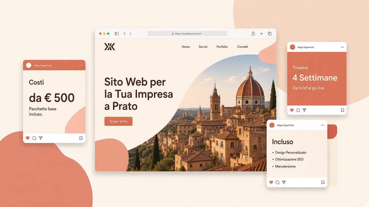 Sito web a Prato: costi, tempi e cosa include