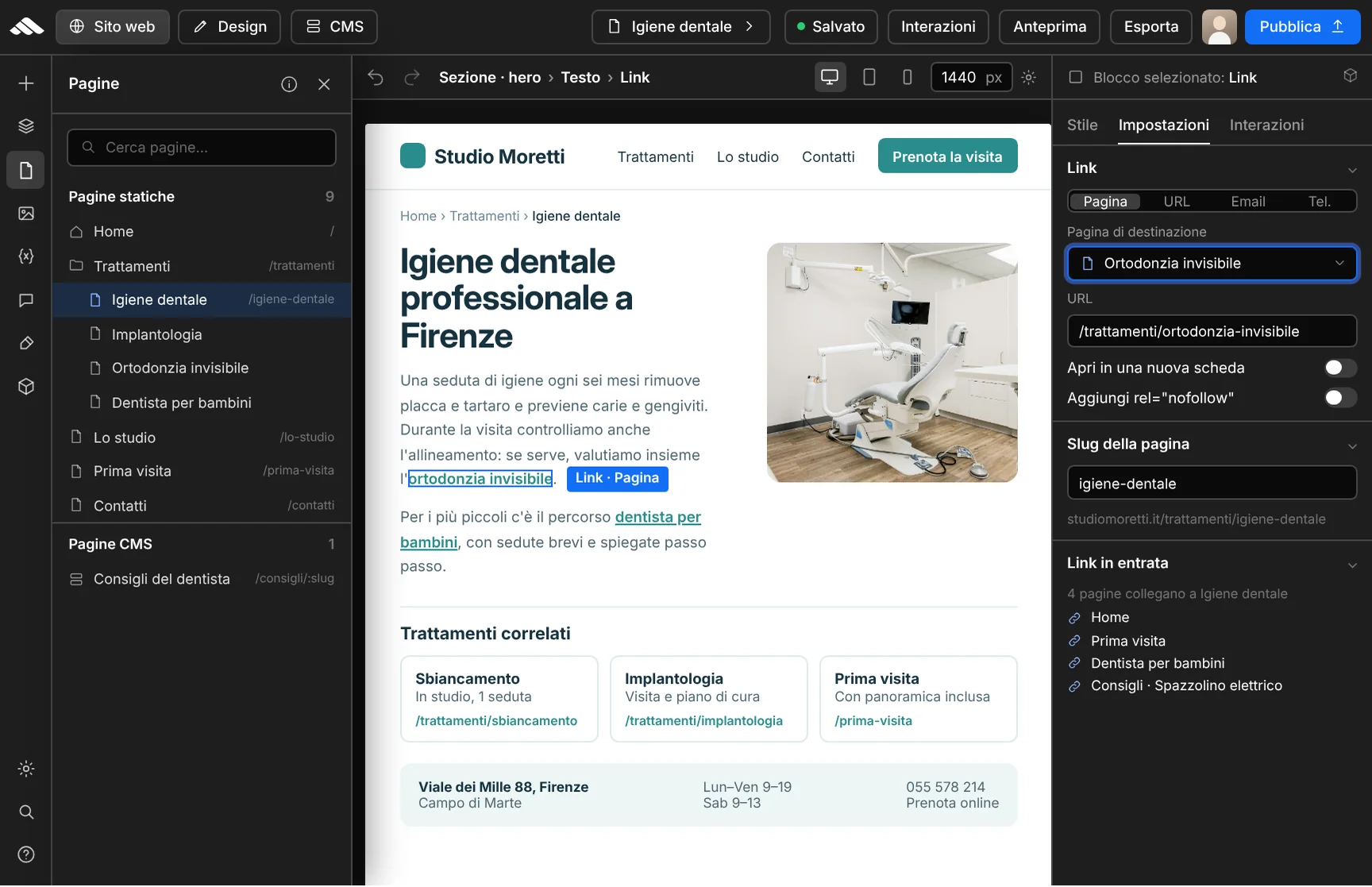 Struttura URL e navigazione ottimizzata per SEO